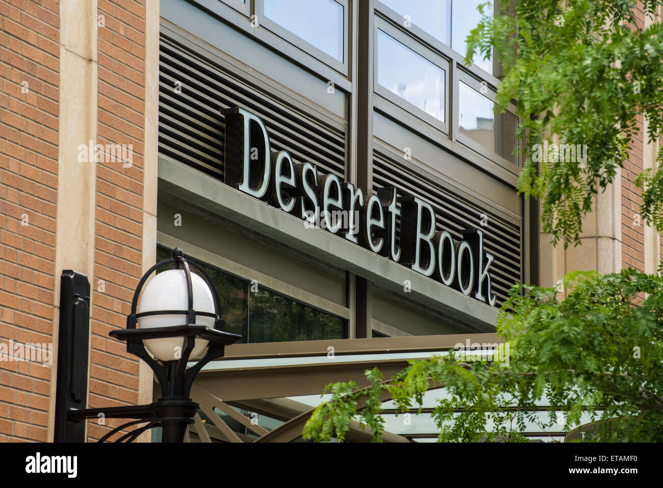 Desert Book - Bookstore Chain of the Mormon Church, Salt Lake City, Utah Stock Photo
