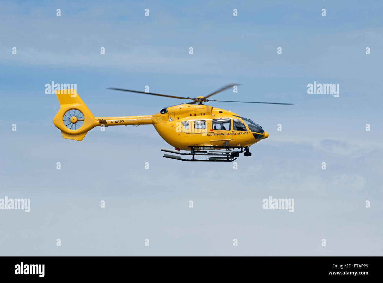 Eurocopter EC145 twin-engine light utility helicopter Life Saver Aircraft.  SCO 9858. Stock Photo