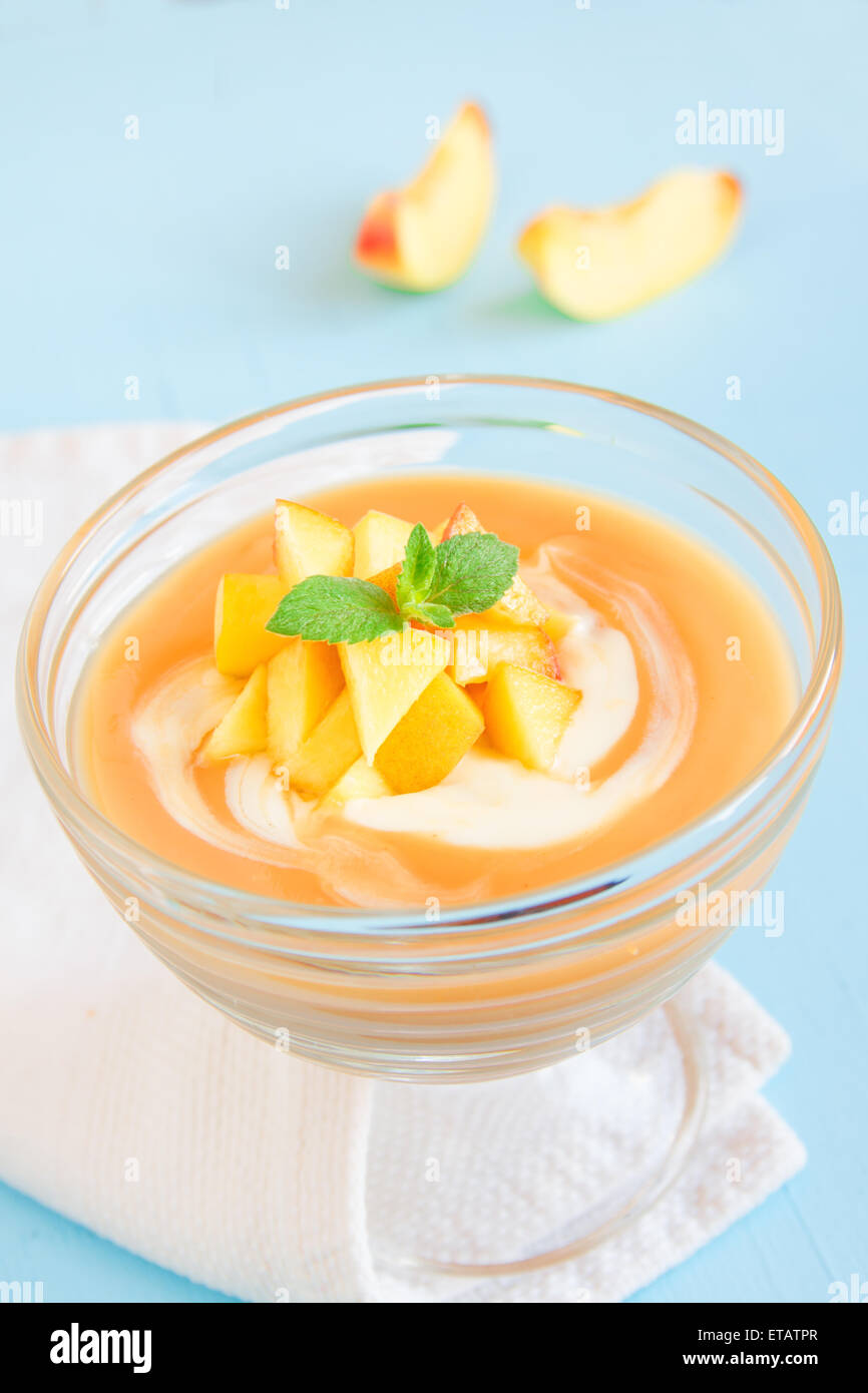 Peach dessert hires stock photography and images Alamy