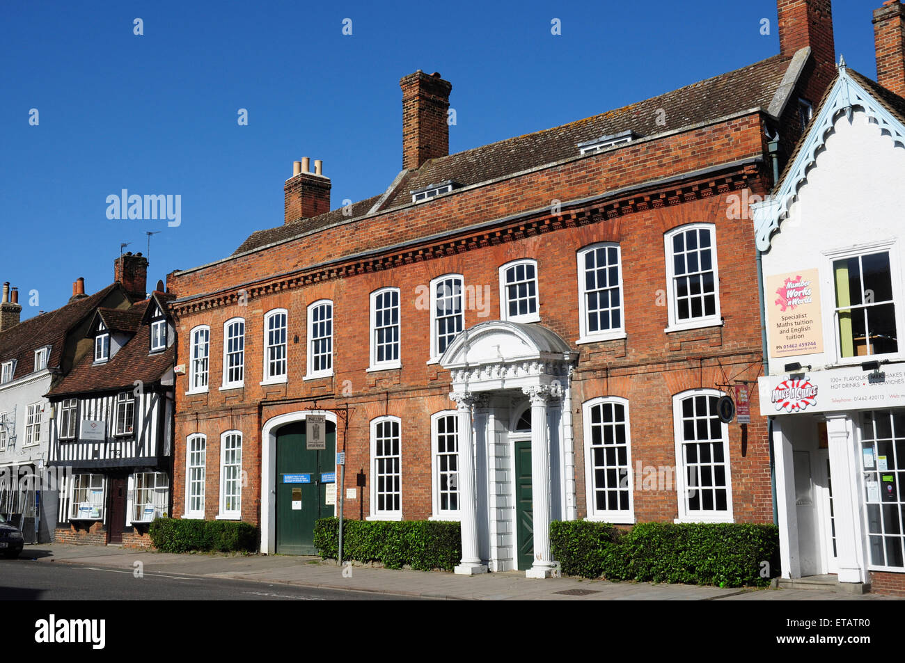Old buildings, Bancroft, Hitchin, Hertfordshire, England, UK Stock