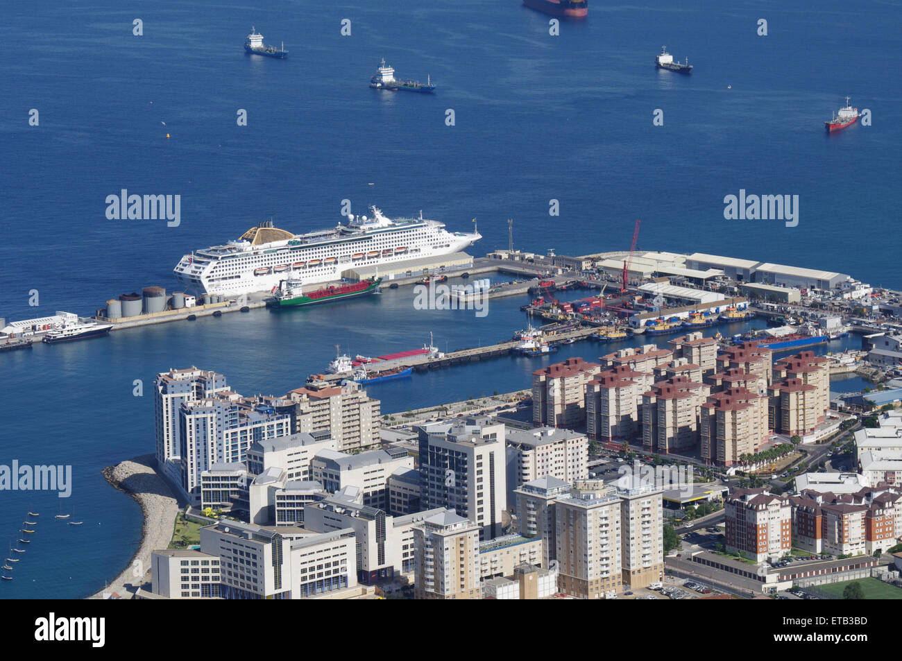 Gibraltar Harbour port City Stock Photo 83837361 Alamy