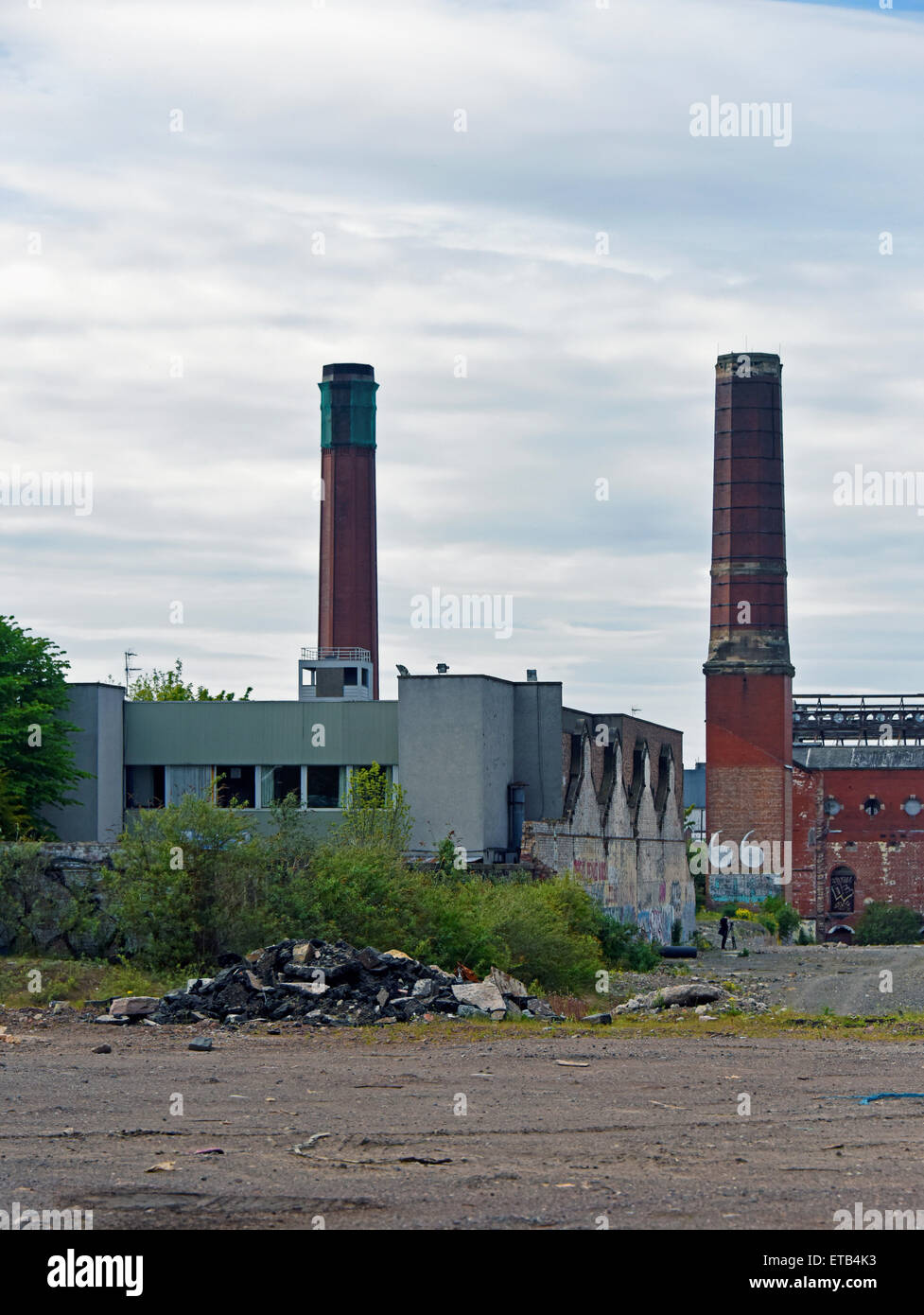 Derelict factory. Leith Walk, Edinburgh, Scotland, United Kingdom