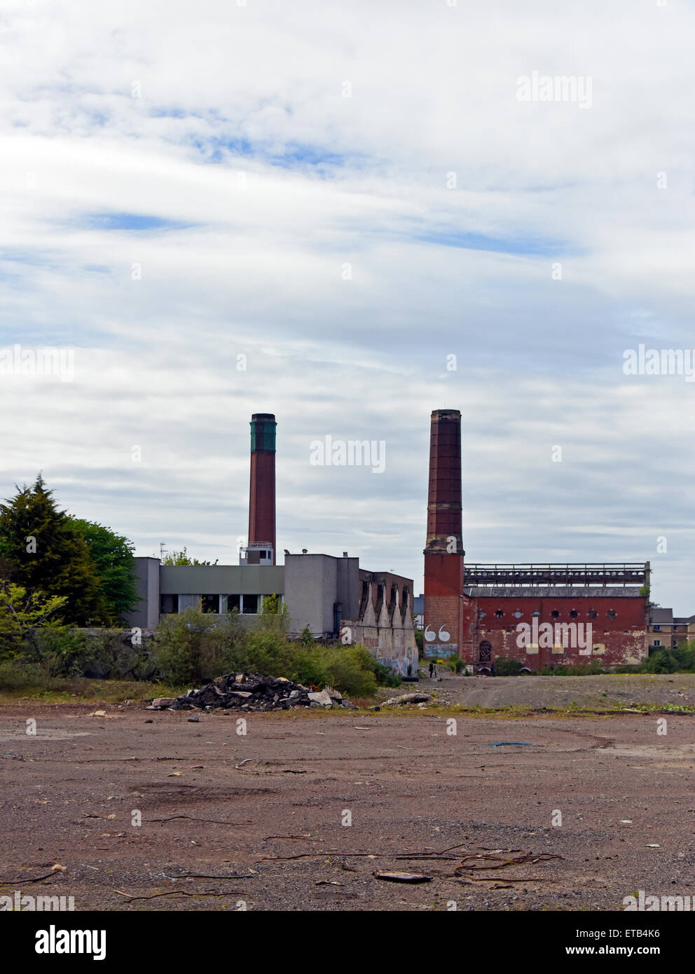 Derelict factory. Leith Walk, Edinburgh, Scotland, United Kingdom