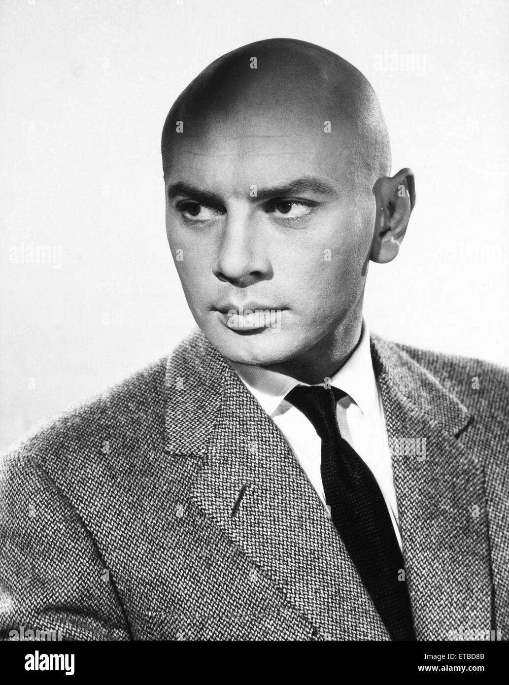 Actor Yul Brynner, Portrait, circa 1958 Stock Photo