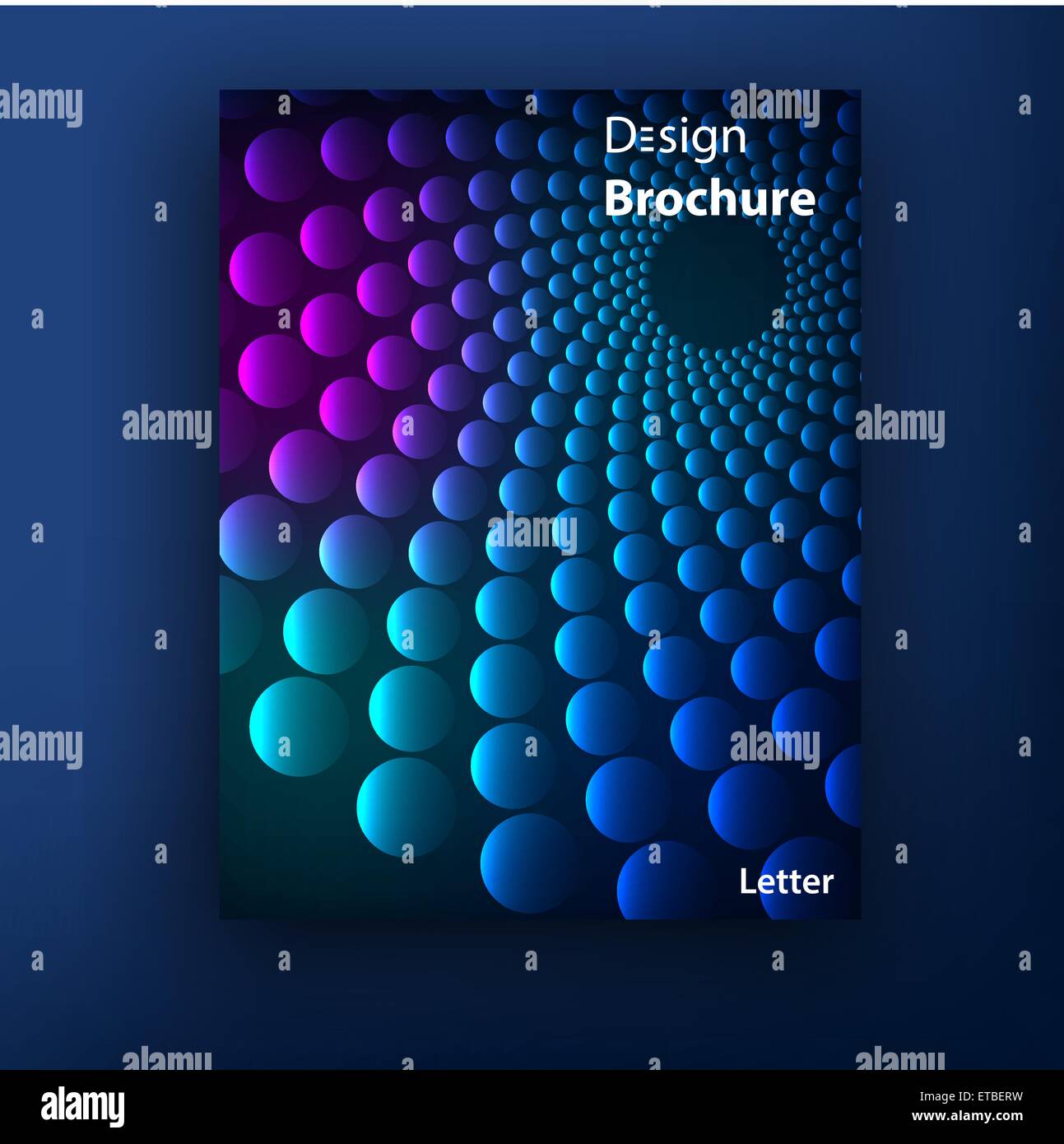 Vector brochure booklet cover design templates collection A4 Stock