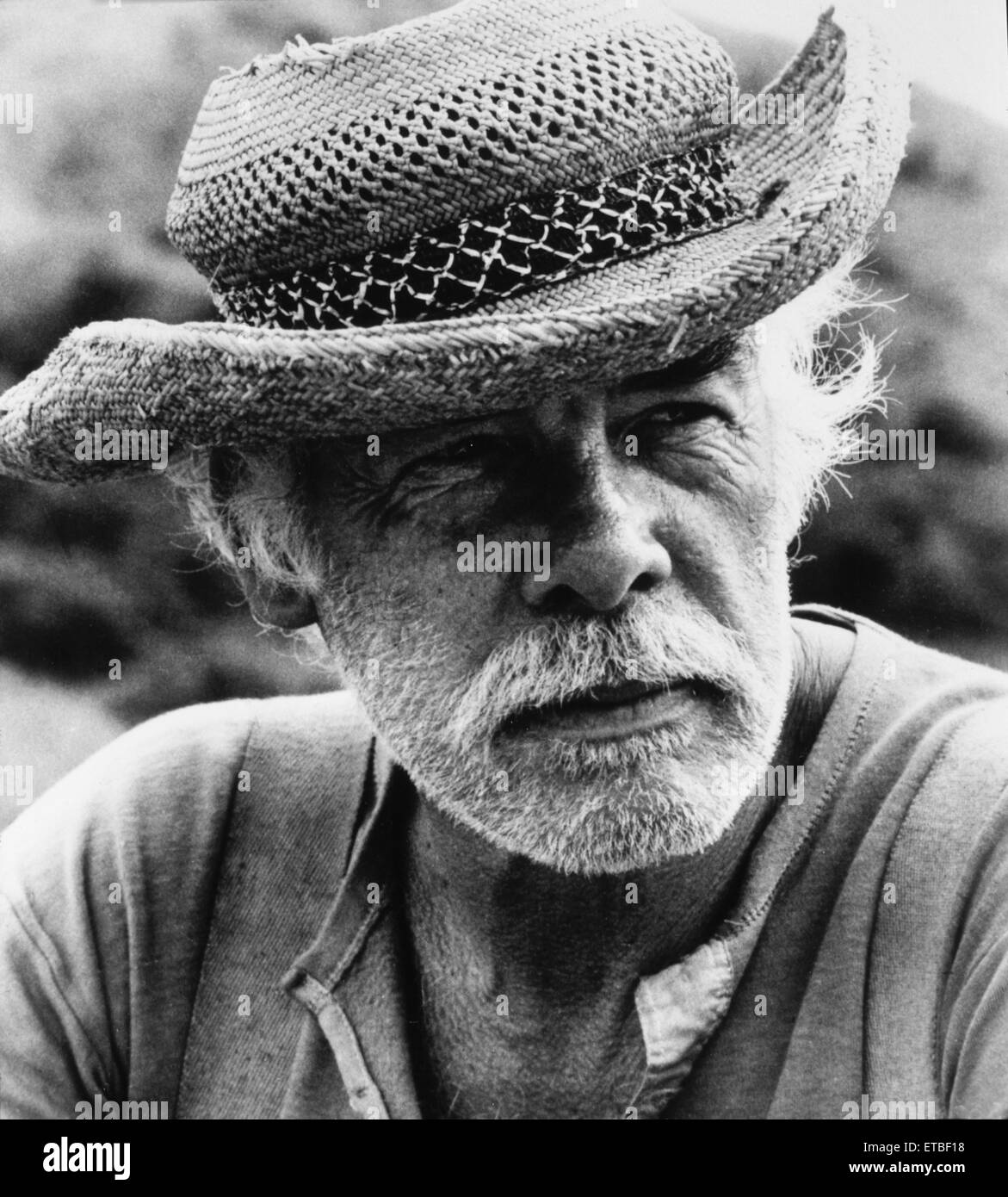 Lee Marvin, on-set of the Film 'Shout at the Devil', 1976 Stock Photo