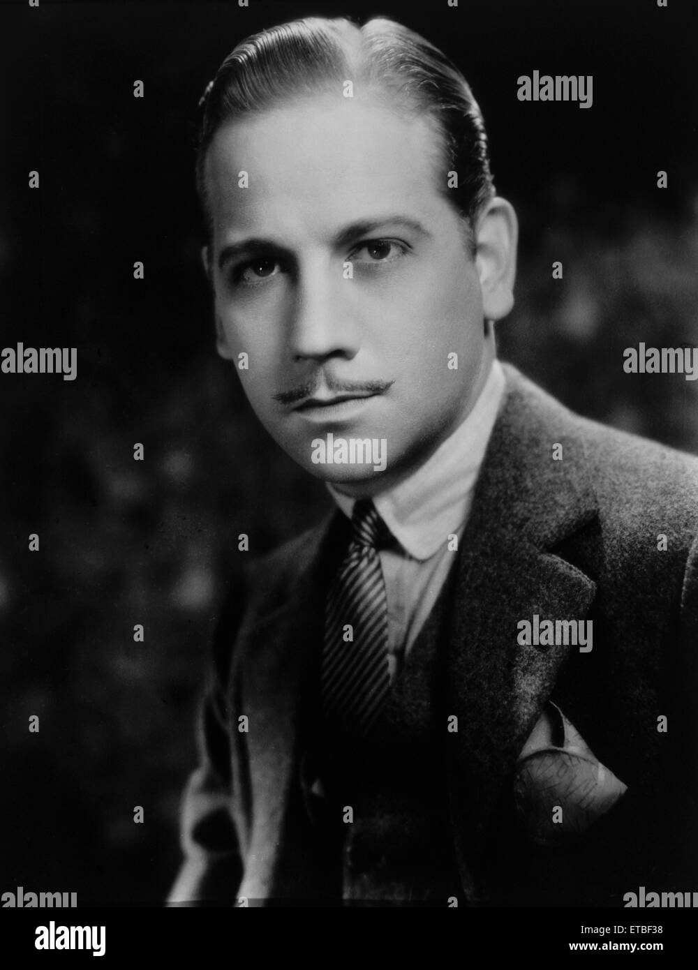 Actor Melvyn Douglas, Portrait, 1931 Stock Photo