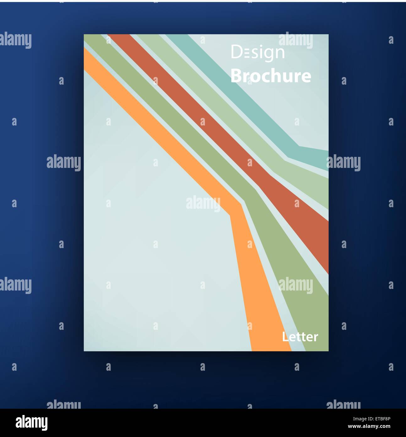 Vector brochure booklet cover design templates collection A4 Stock