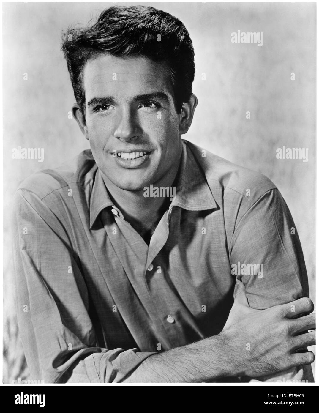 Actor Warren Beatty, Publicity Portrait,  1962, Stock Photo