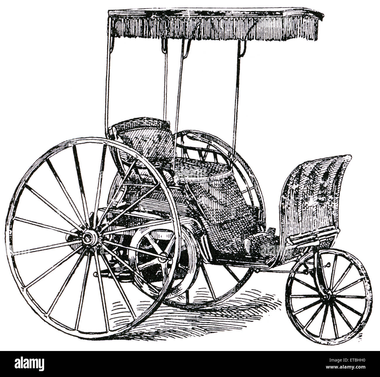 Buckeye Gasoline Buggy, Buckeye Mfg. Co. Anderson. Indiana, USA, Illustration, circa 1895 Stock Photo