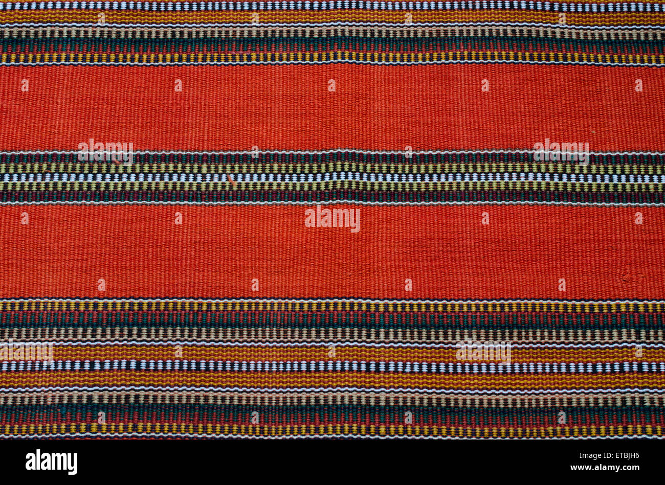 Traditional red native american rug Stock Photo Alamy