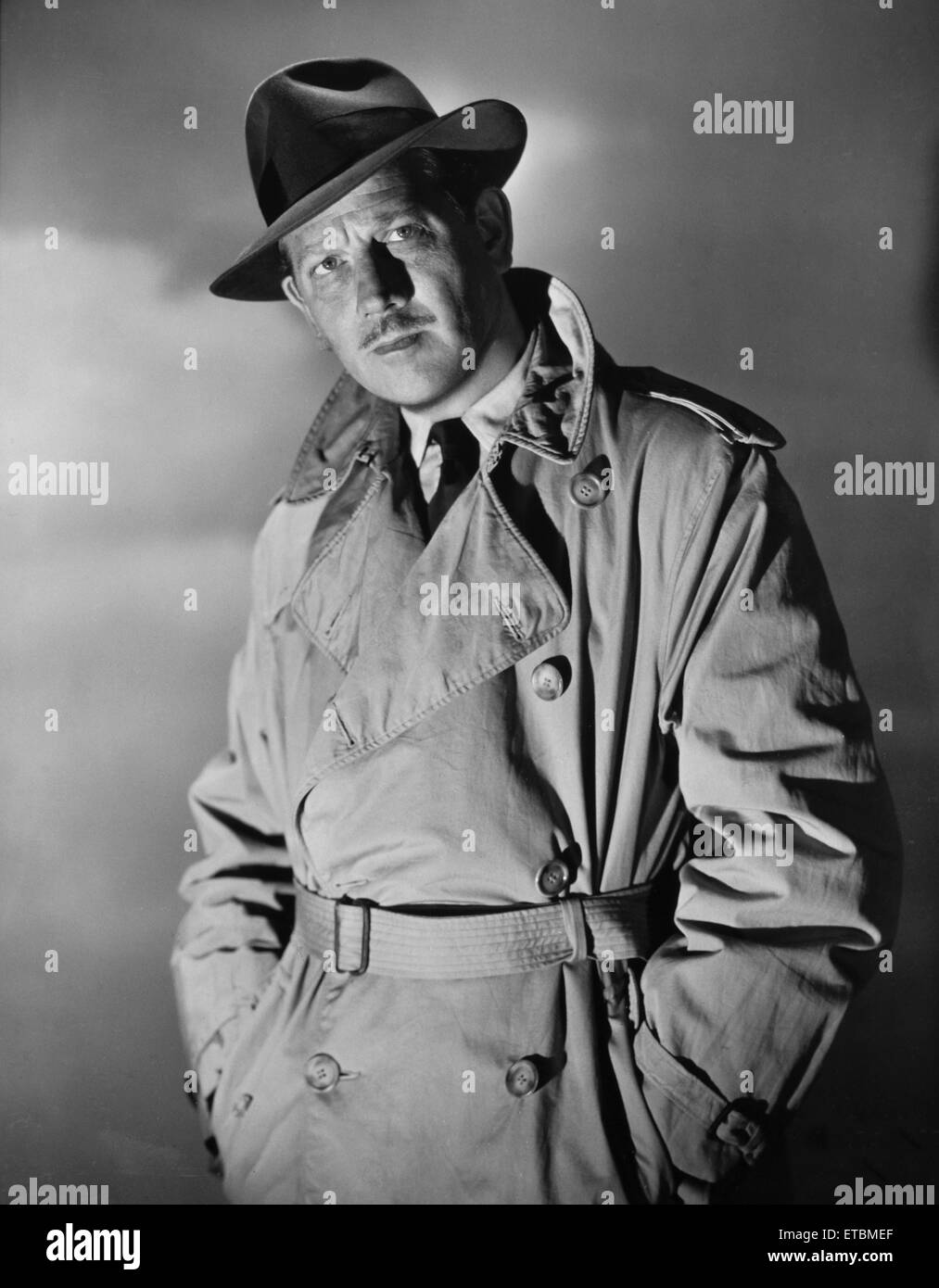 Actor Melvyn Douglas, Publicity Portrait, 1948 Stock Photo