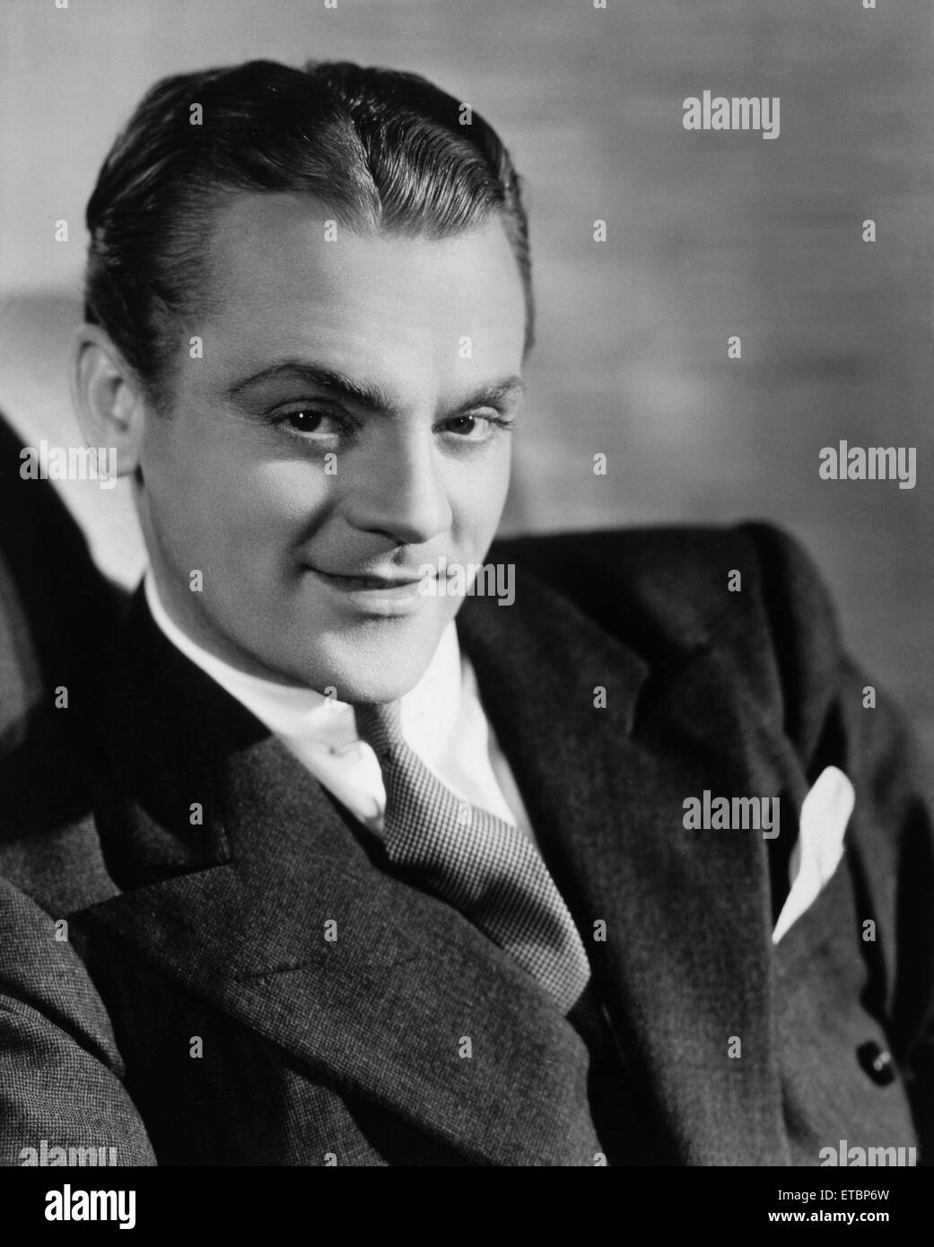Actor James Cagney, Portrait, circa late 1930's Stock Photo
