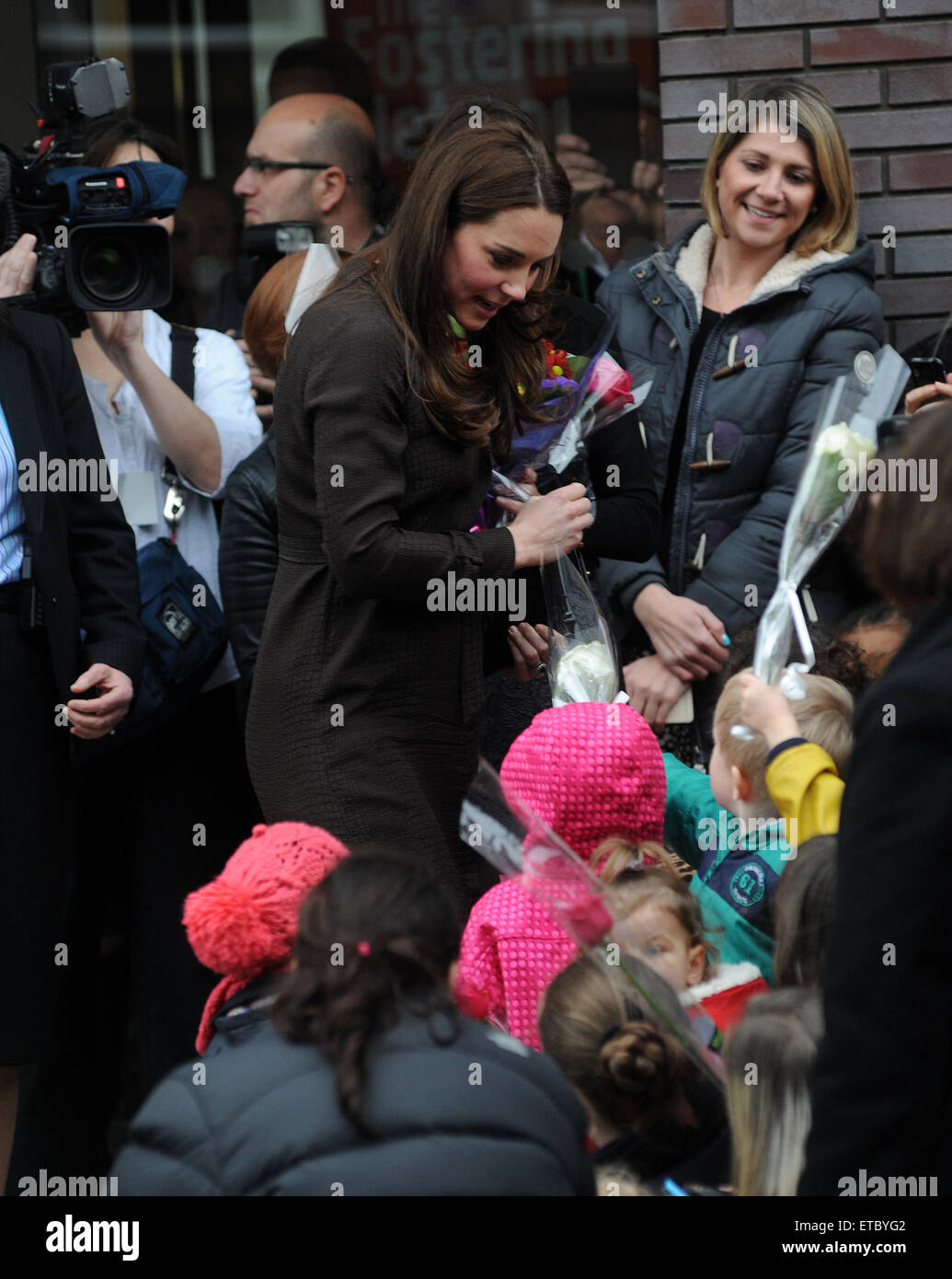 The Duchess of Cambridge, Kate Middleton, visits the Fostering Network