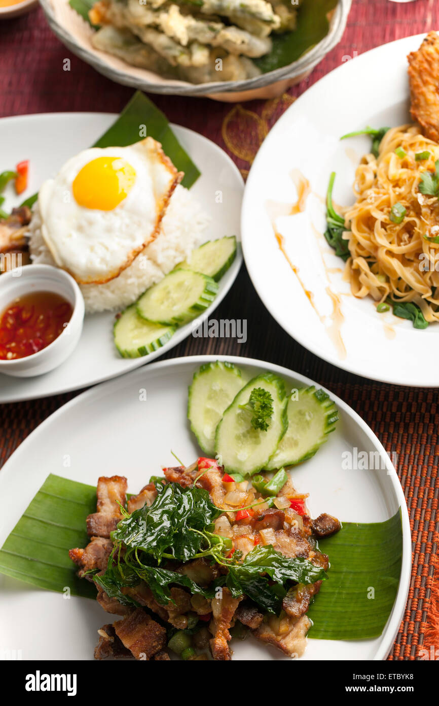 Authentic Thai Cuisine Stock Photo