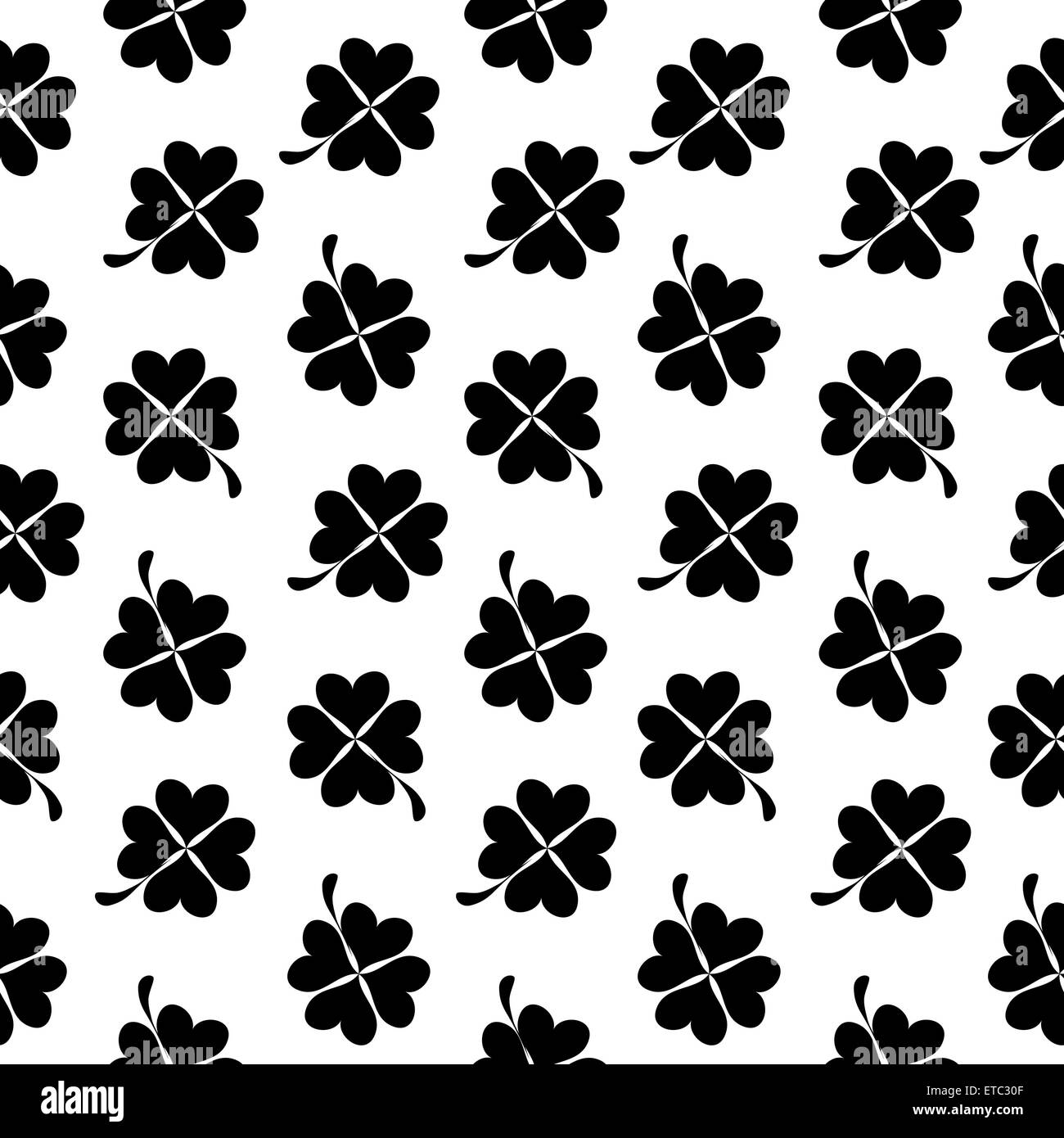 Abstract Natural Clover Seamless Pattern Background Vector Illus Stock ...