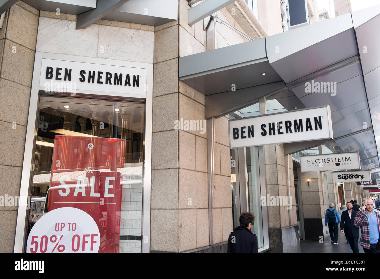 Ben Sherman mens clothing store in George Street,Sydney,Australia Stock  Photo - Alamy