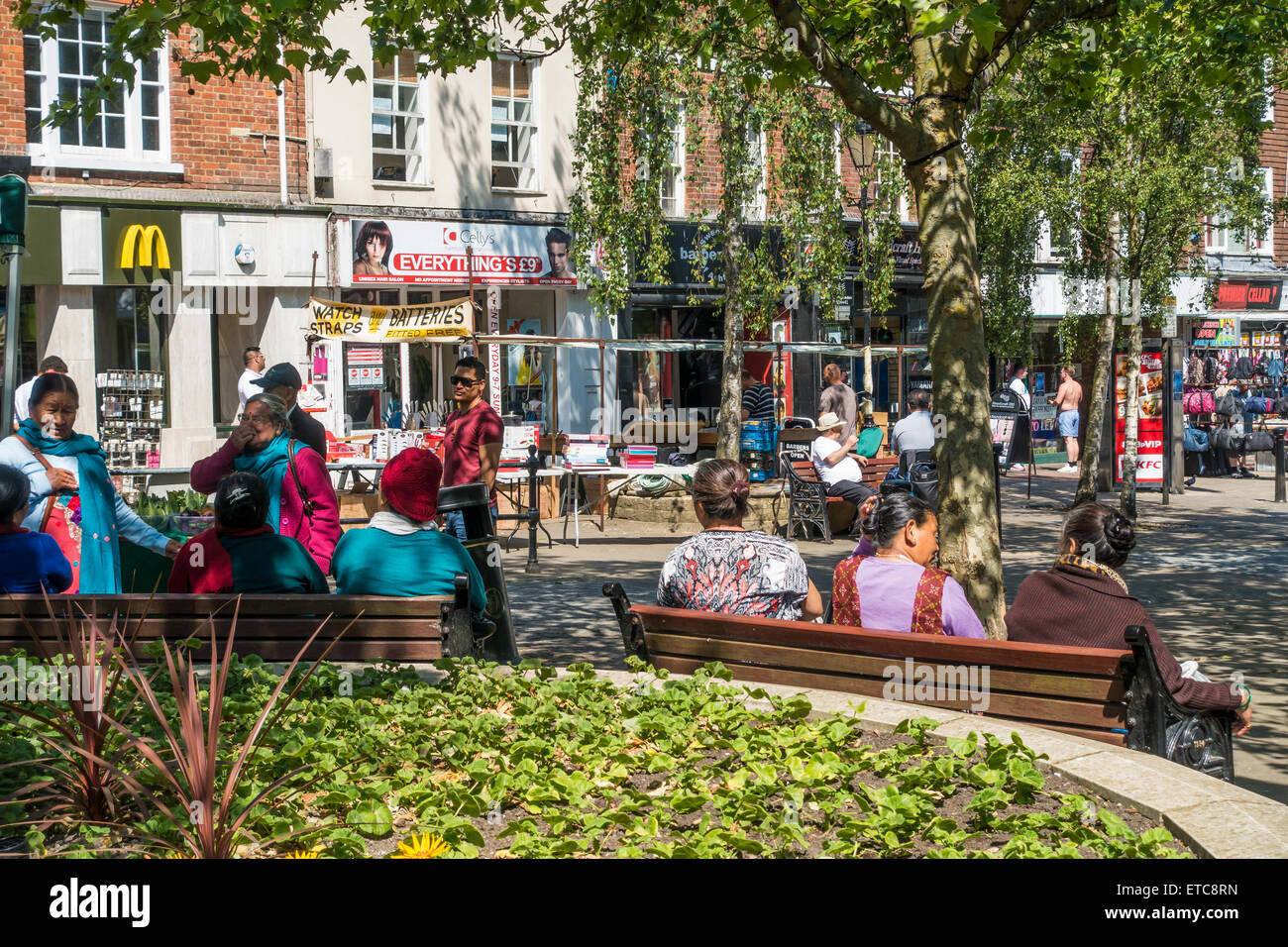 Ashford Town Centre Kent UK Stock Photo