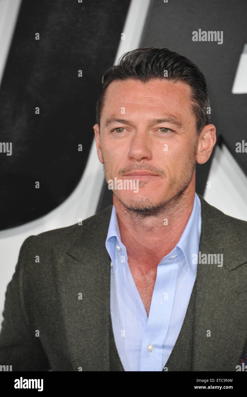 LOS ANGELES, CA - APRIL 1, 2015: Luke Evans at the world premiere of his movie 'Furious 7' at the TCL Chinese Theatre, Hollywood. Stock Photo
