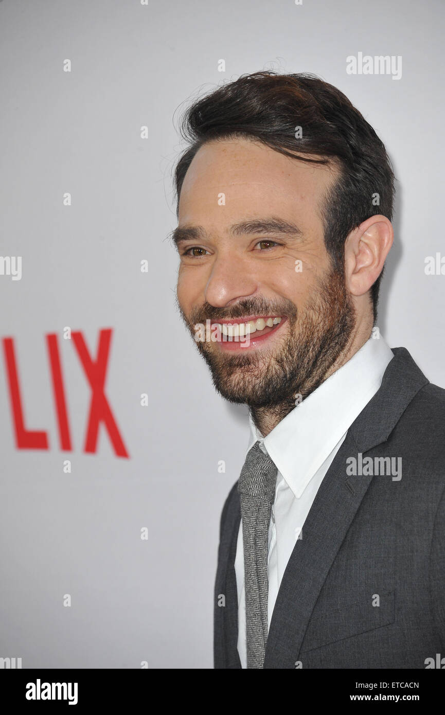 LOS ANGELES, CA - APRIL 2, 2015: Charlie Cox at the premiere of his ...