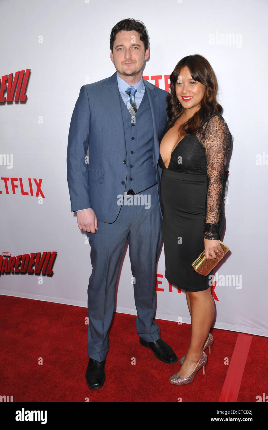 LOS ANGELES, CA - APRIL 2, 2015: Toby Leonard-Moore at the premiere of his  Netflix series "Marvel's Daredevil" at the Regal Cinemas LA Live Stock  Photo - Alamy