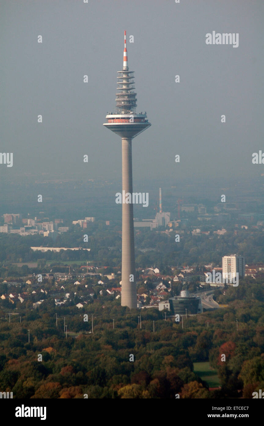 Fernsehturm (Main Tower), Frankfurt am Main. Stock Photo