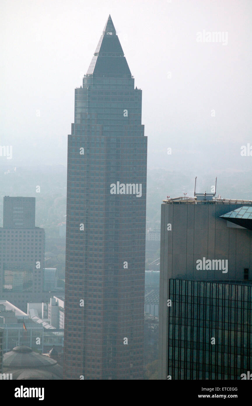 Messeturm, Frankfurt. Stock Photo