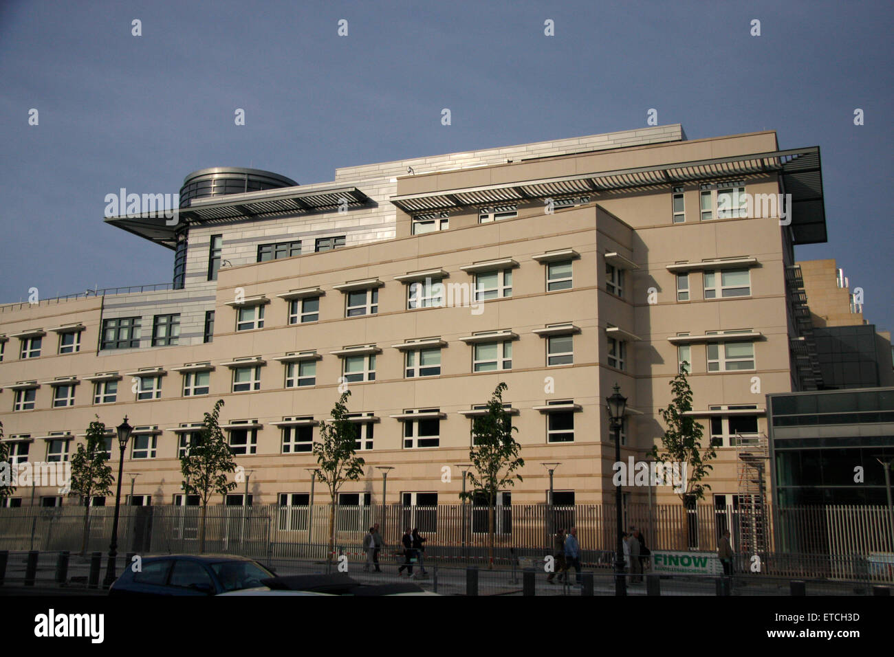 MAY 2008 - BERLIN: the US American Embassy in the Mitte dristrict of Berlin. Stock Photo