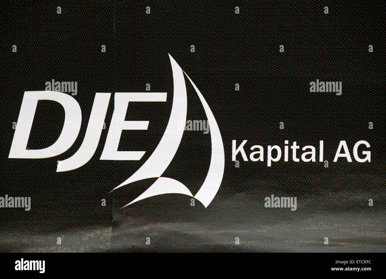 Markennamen: 'DJE Kapital AG', Berlin. Stock Photo