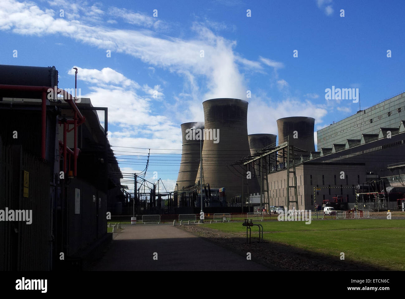 Cooling Towers at West Burton Power Station Stock Photo Alamy