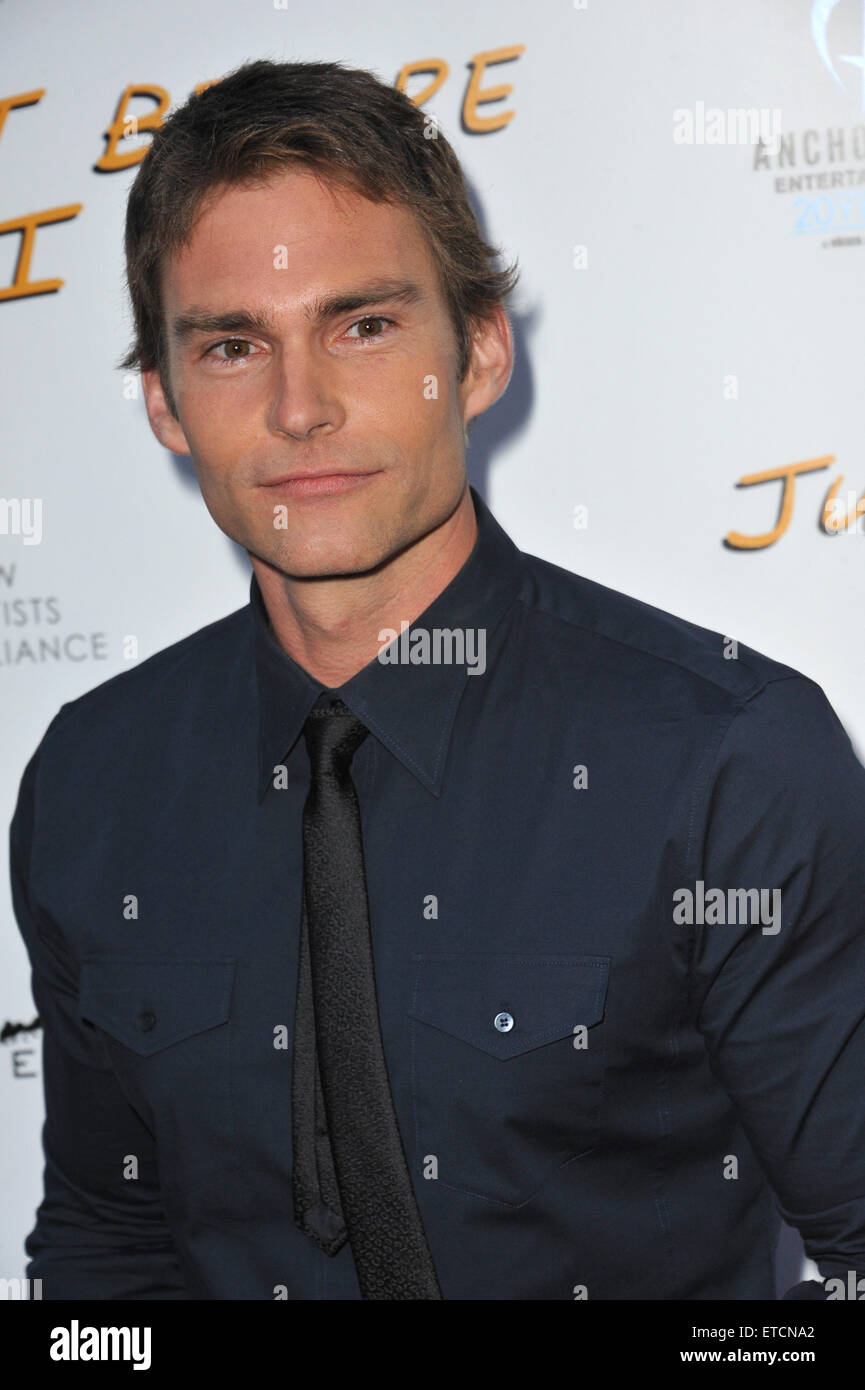 LOS ANGELES, CA - APRIL 20, 2015: Seann William Scott at the premiere of his movie 'Just Before I Go' at the Arclight Theatre, Hollywood. Stock Photo