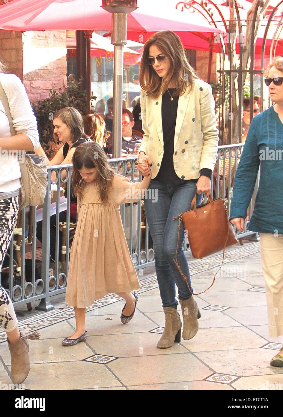 Michelle Monaghan takes her daughter shopping at The Grove in Hollywood