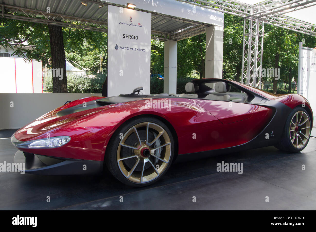 Turin, Italy. 11th June, 2015. Prototype car Ferrari Sergio by
