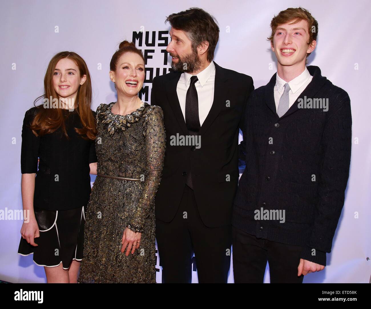 Museum of Moving Image Salutes Julianne Moore at 583 Park Avenue -  Arrivals  Featuring: Liv Freundlich, Julianne Moore, Bart Freundlich, Caleb Freundlich Where: New York, United States When: 21 Jan 2015 Credit: Joseph Marzullo/WENN.com Stock Photo