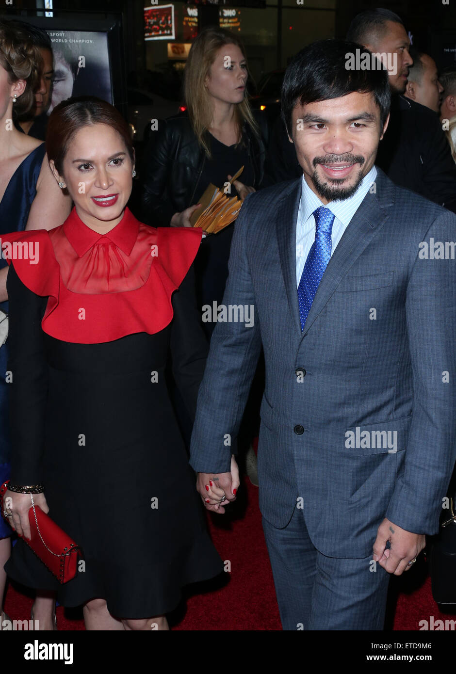 Los Angeles Premiere Of 'Manny'  Featuring: Jinkee Pacquiao, Manny Pacquiao Where: Hollywood, California, United States When: 22 Jan 2015 Credit: FayesVision/WENN.com Stock Photo