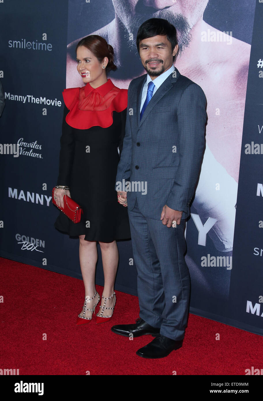 Los Angeles Premiere Of Manny Featuring: Jinkee Pacquiao, Manny Pacquiao  Where: Hollywood, California, United States When: 22 Jan 2015 Credit:  FayesVision/WENN.com Stock Photo - Alamy