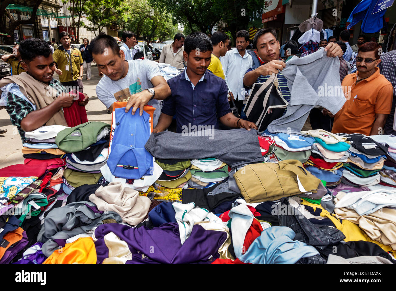 Street Clothing Vendor Stock Photos & Street Clothing Vendor Stock
