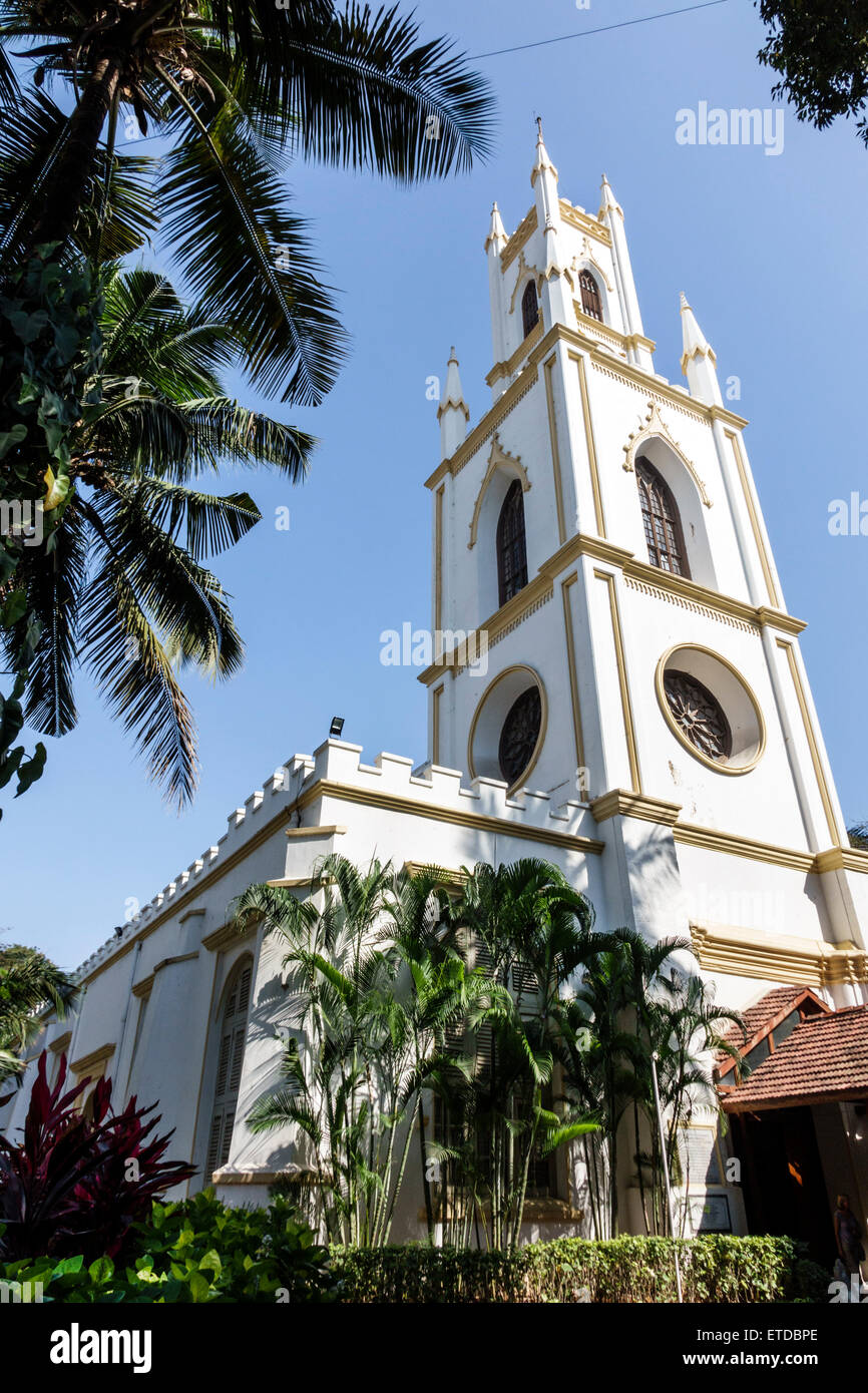 Mumbai India,Fort Mumbai,Kala Ghoda,St. Thomas Cathedral Church,steeple,India150302117 Stock Photo