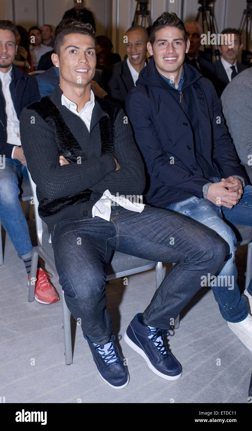 Real Madrid football player Cristiano Ronaldo attends a presentation of the  book 'The key Mendes' at the Palace Hotel Featuring: Cristiano Ronaldo  Where: Madrid, Spain When: 22 Jan 2015 Credit: Oscar Gonzalez/WENN.com