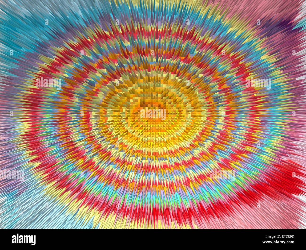 Colorful twirling pyramid extrude abstract background Stock Photo - Alamy