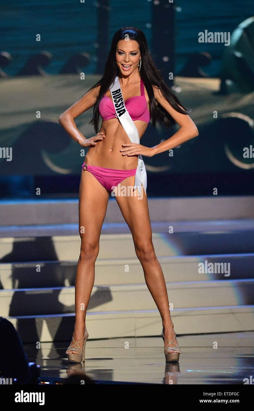 63rd Annual Miss Universe Pageant - Preliminary Show: Swimsuit Competition  at Florida International University Featuring: Miss Russia