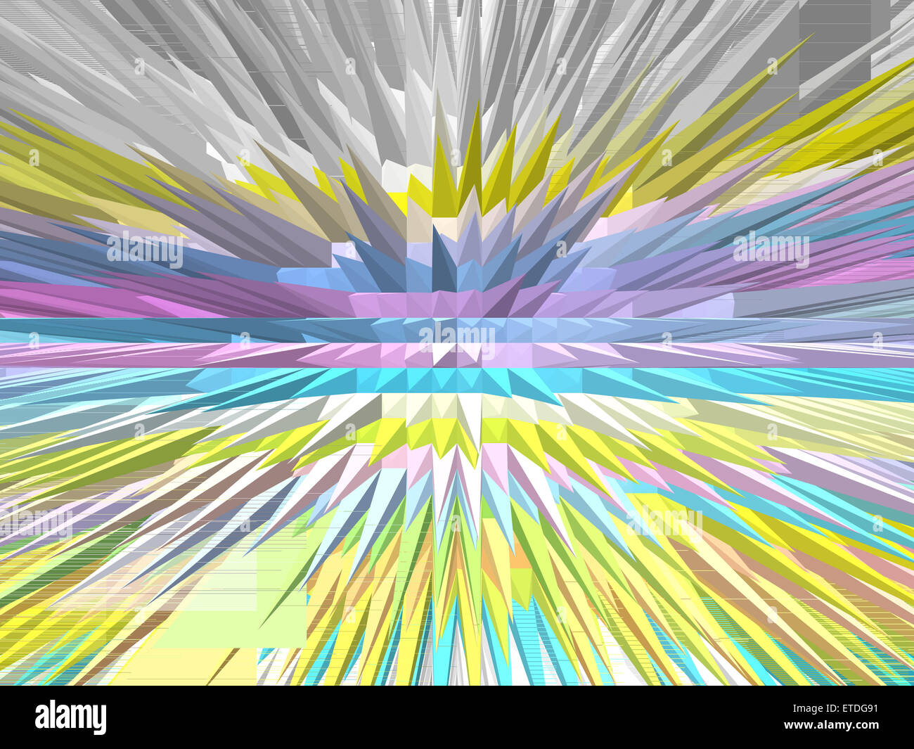 Colorful pyramid extrude background Stock Photo - Alamy