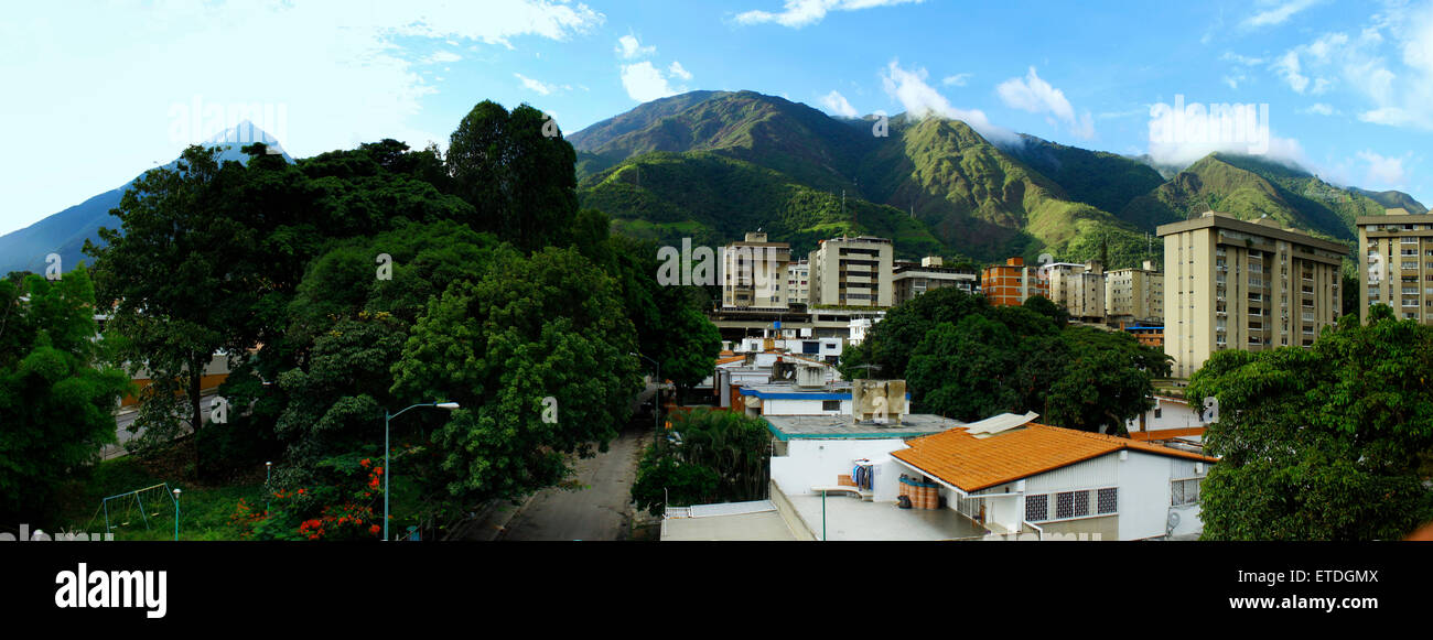 Panoramic view of Caracas Stock Photo
