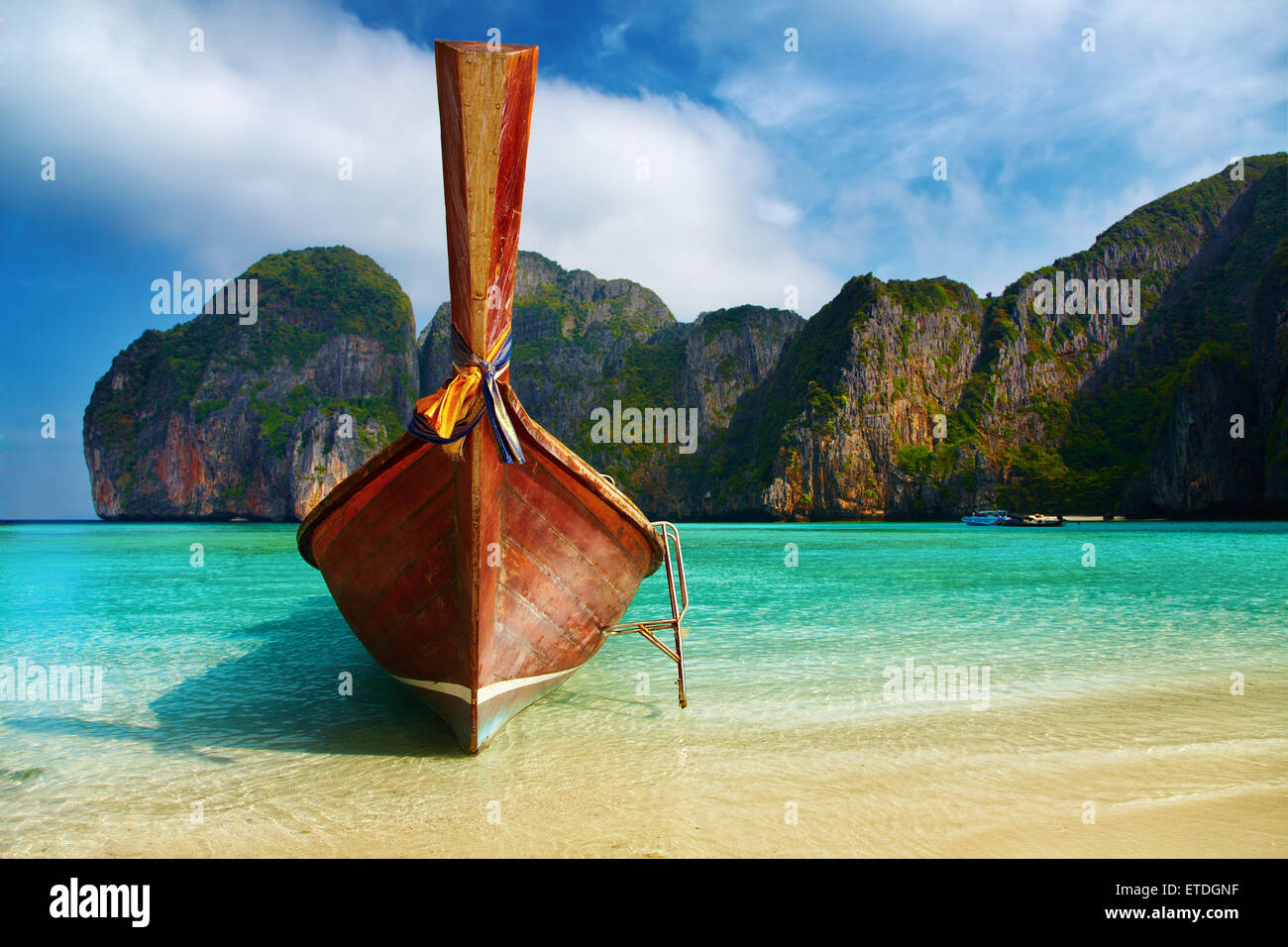 Tropical beach, Maya Bay, Andaman Sea,Thailand Stock Photo