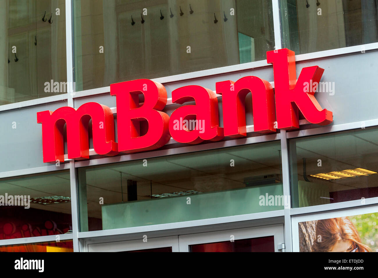The mBank sign, logo Stock Photo Alamy