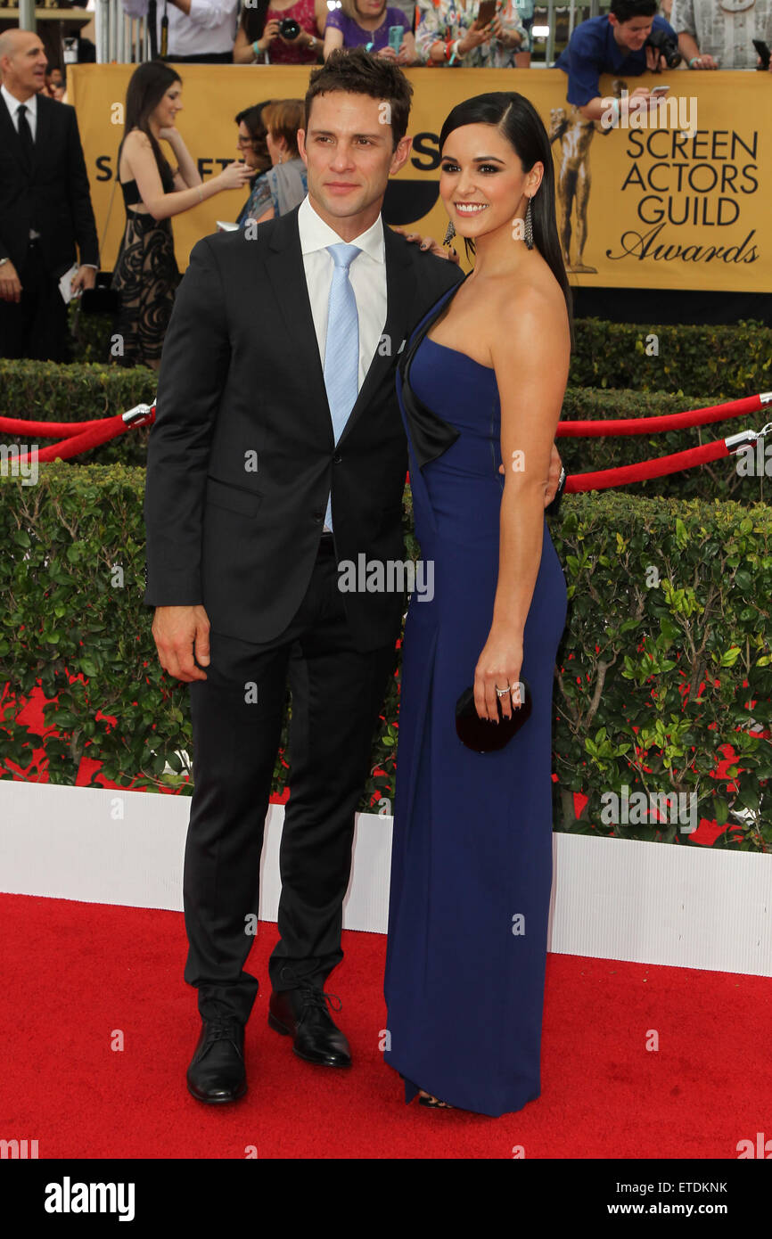 21st Annual Screen Actors Guild Awards at The Shrine Auditorium - Arrivals  Featuring: David Fumero, Melissa Fumero Where: Los Angeles, California, United States When: 25 Jan 2015 Credit: FayesVision/WENN.com Stock Photo