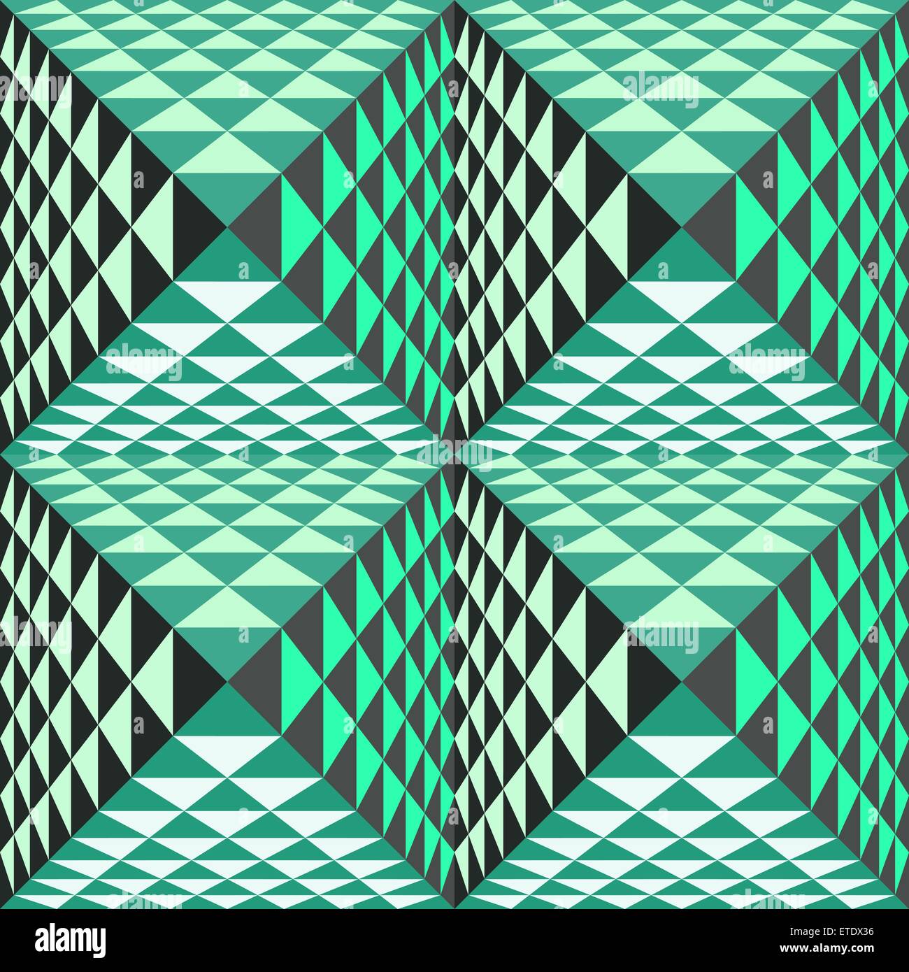 Abstract geometrical background with pyramids. Seamless pattern.  Vector Illustration. Stock Vector