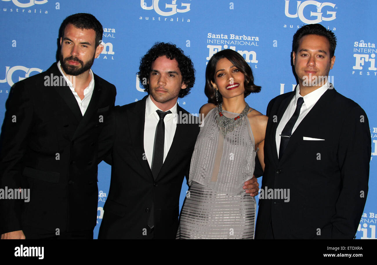 The 30th Santa Barbara International Film Festival  Featuring: Tom Cullen, Reece Ritchie, Freida Pinto, Richard Raymond Where: Santa Barbara, California, United States When: 27 Jan 2015 Credit: FayesVision/WENN.com Stock Photo