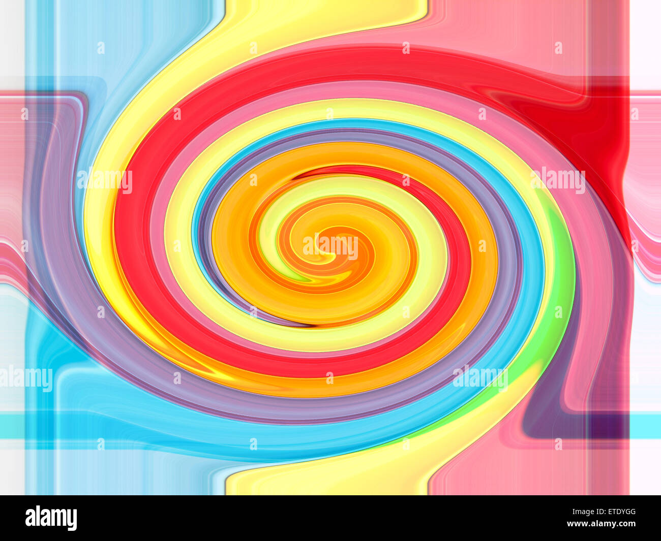 Colorful twirling strip abstract background Stock Photo - Alamy