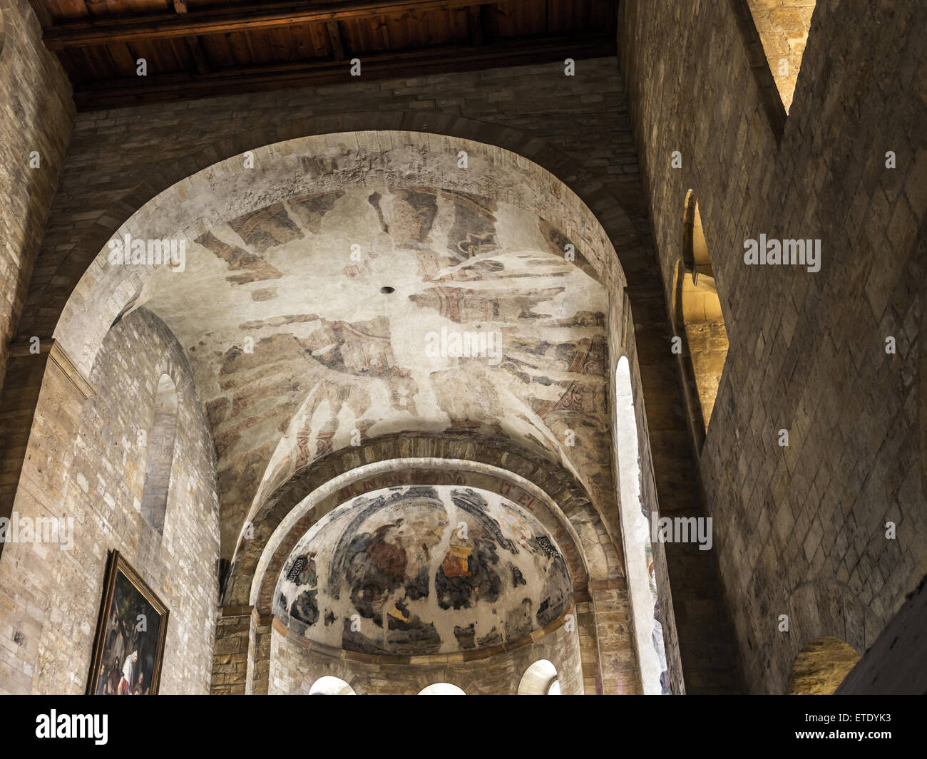 Romanesque Basilica of St. George in Prague, part of Prague castle, Czech republic Stock Photo